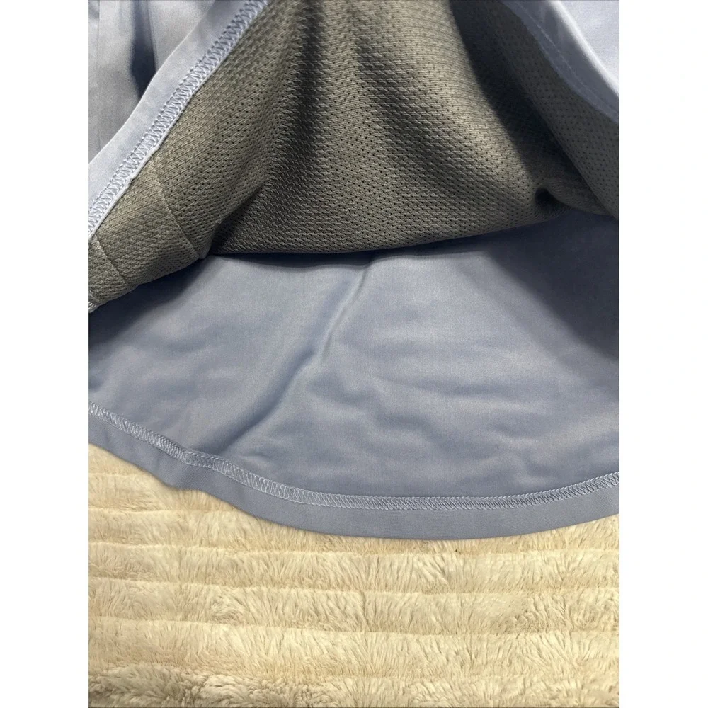 Moxie Hooded Windbreaker Pullover Men's S Sky‎ Blue Colorblock Quarter Zip Light